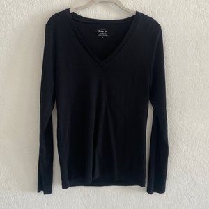 J Crew Perfect Fit Long Sleeve -Black - Sz M